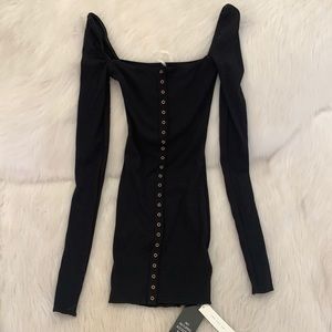 Are You Am I mini black dress brand new!